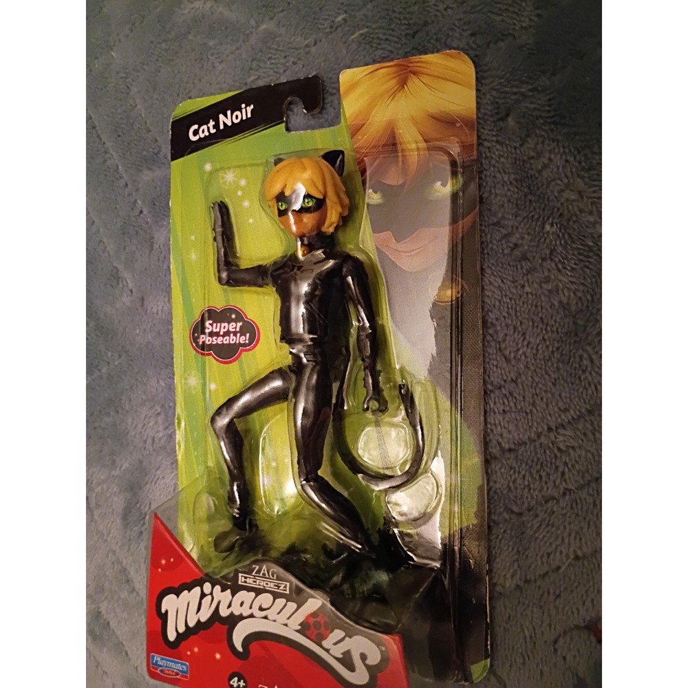 Playmates Toys 5" Miraculous Cat Noir Adrien Agreste Action Figure ZAG Heroez